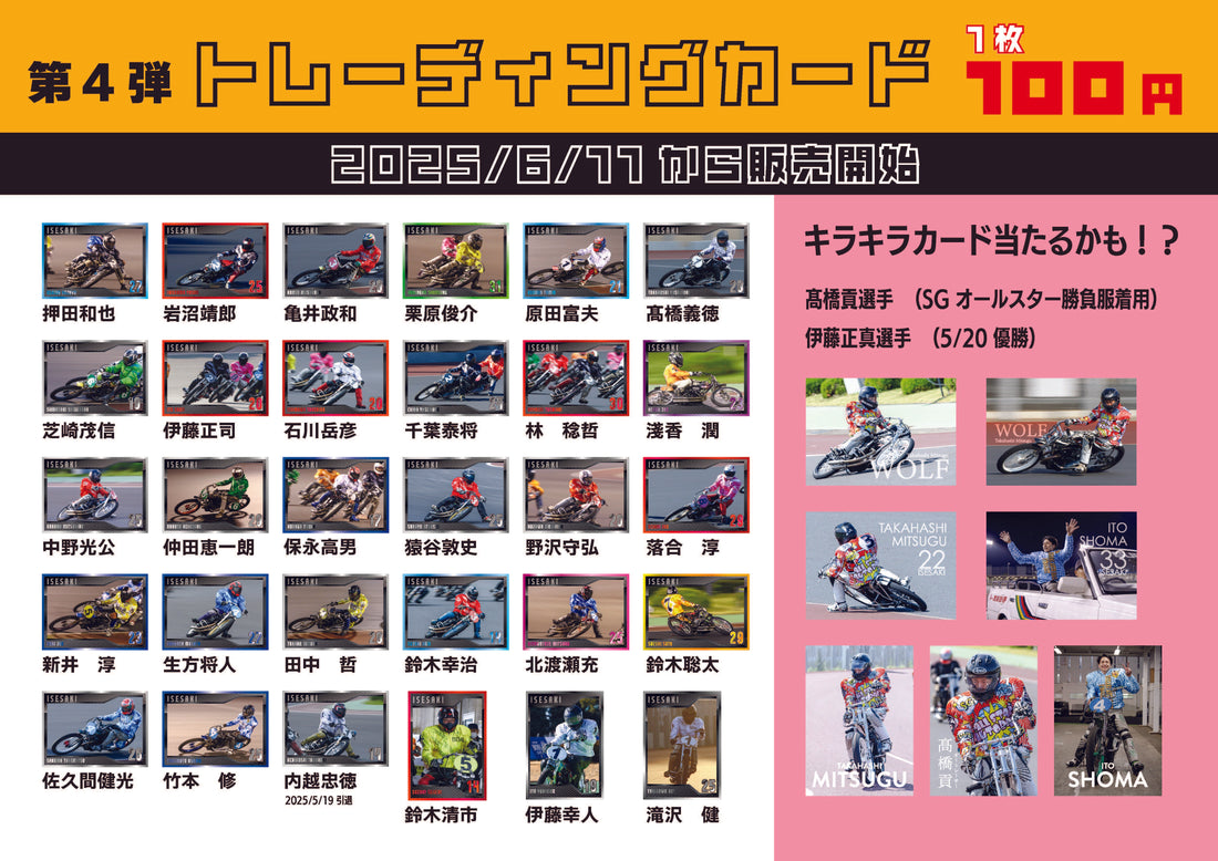 トレーディングカード第四弾を発売します。