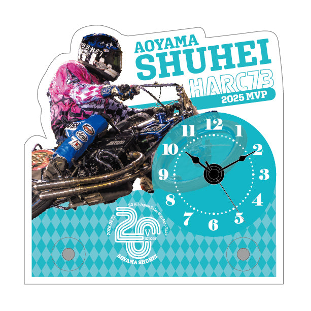 記念グッズ / 青山周平選手アクリル置き時計＆記念マグカップのセット